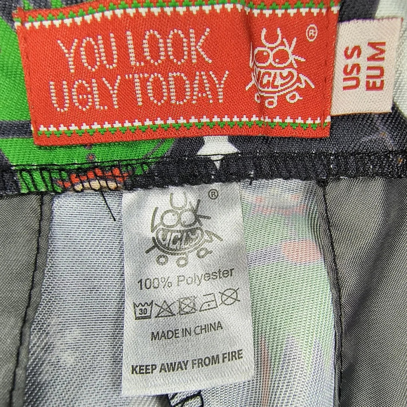 You Look Ugly Today Men's Christmas Festive Holiday Suit W/ Matching Tie, S, NWT - Picture 7 of 15